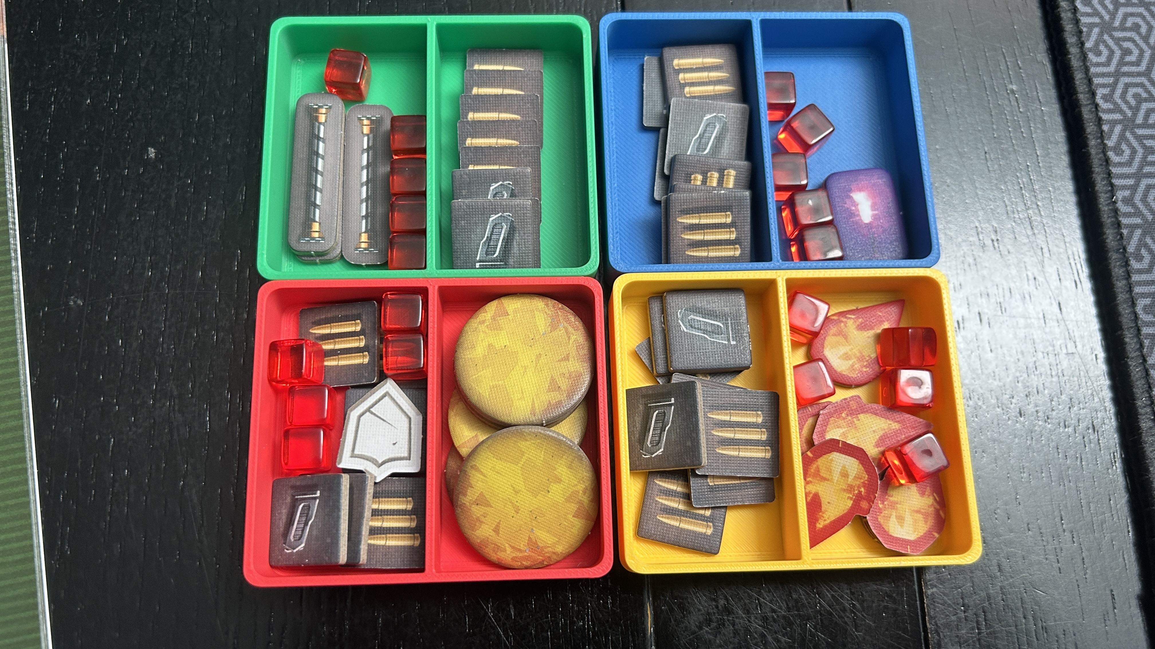 Deep Rock Galactic Board Game Player Trays for 1st edition Deluxe.