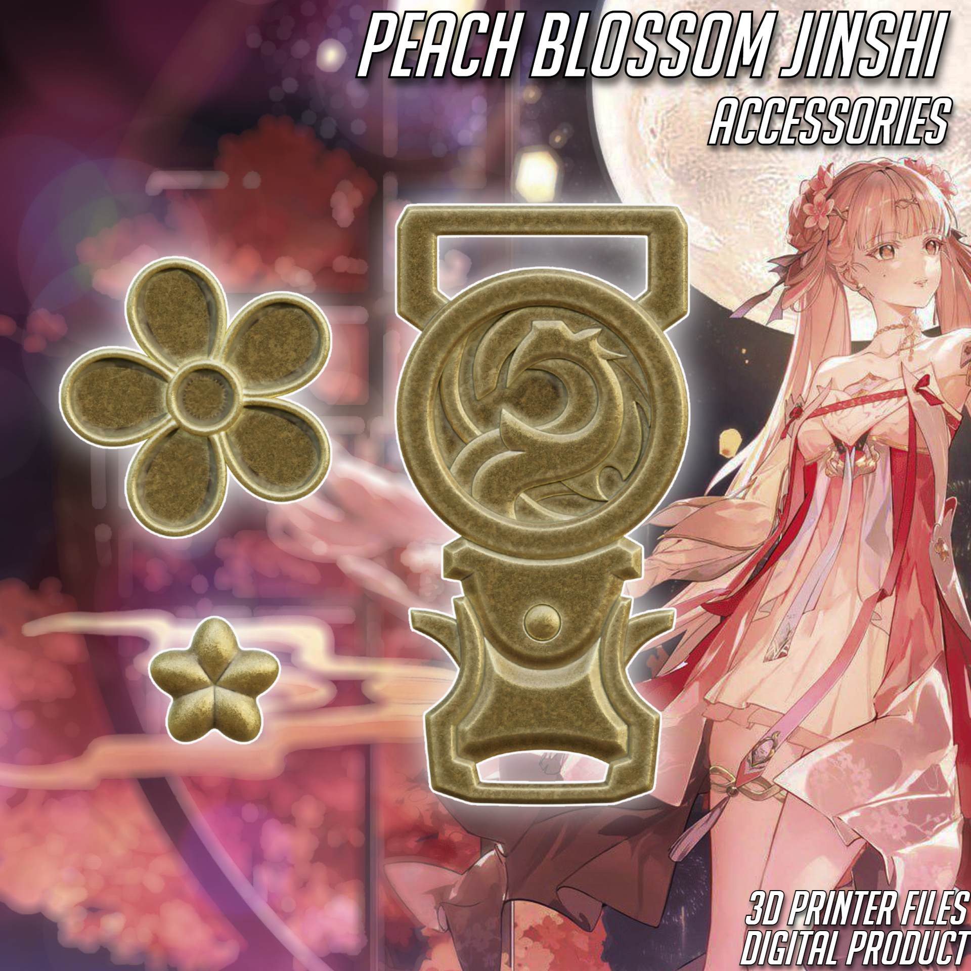Peach Blossom Jinshi Accessories Wuthering waves