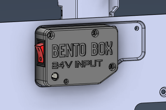 Bambulab P1S Bento Box Power Input (reversible & non-destructive)