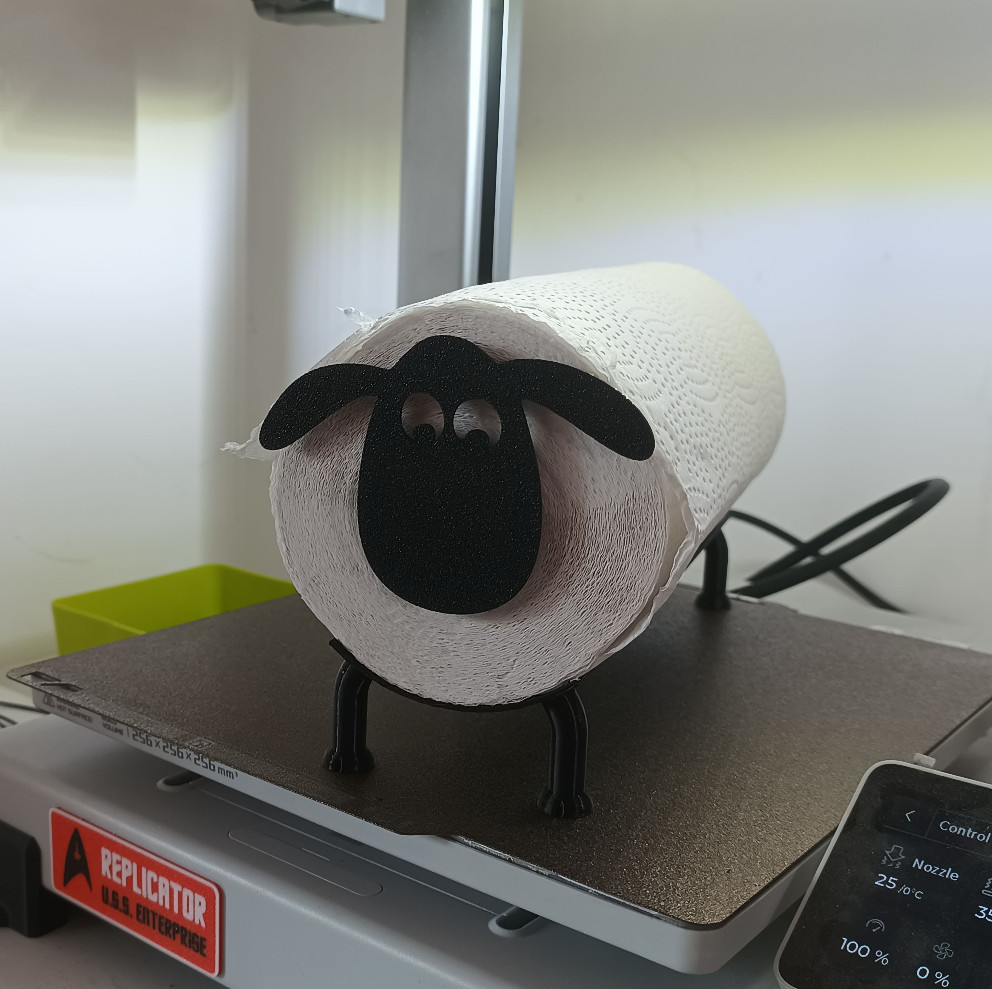 Shaun the sheep paper towel dispencer