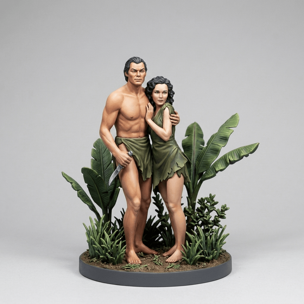 Tarzan and his Mate - Johnny Weissmuller and Maureen O' Sullivan - 1934