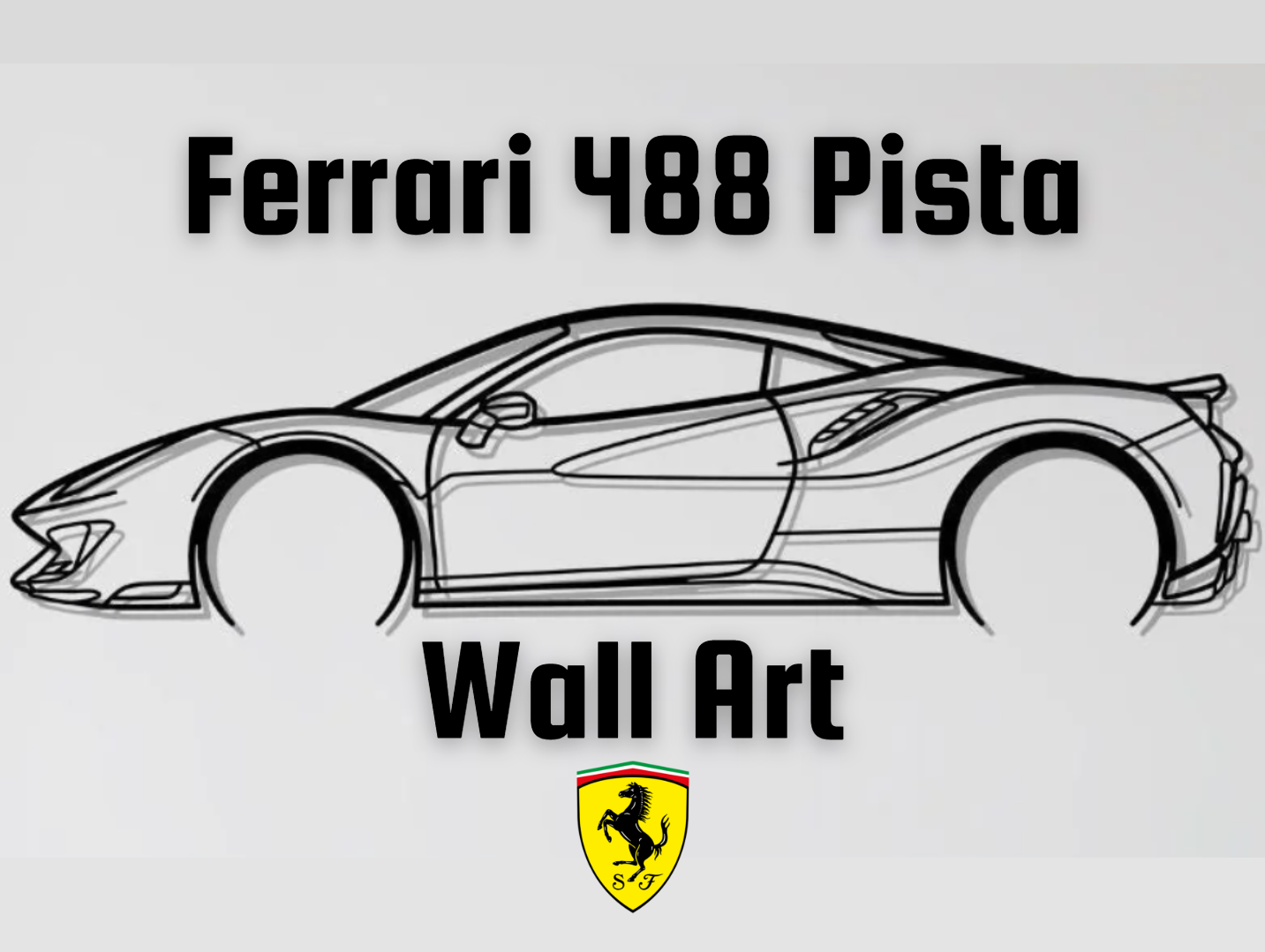Ferrari 488 Pista Wall Art