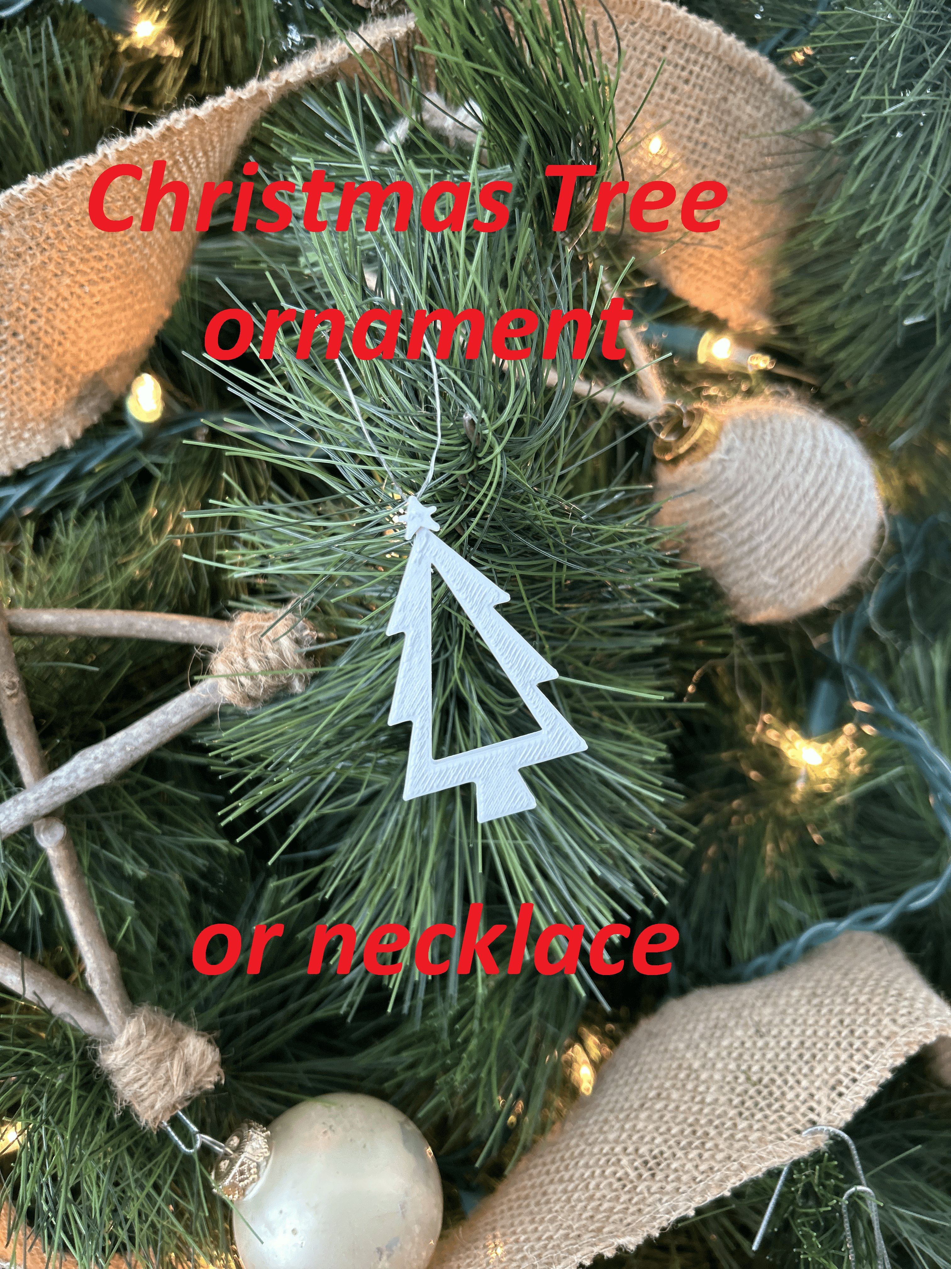 Christmas tree neklace or ornament!