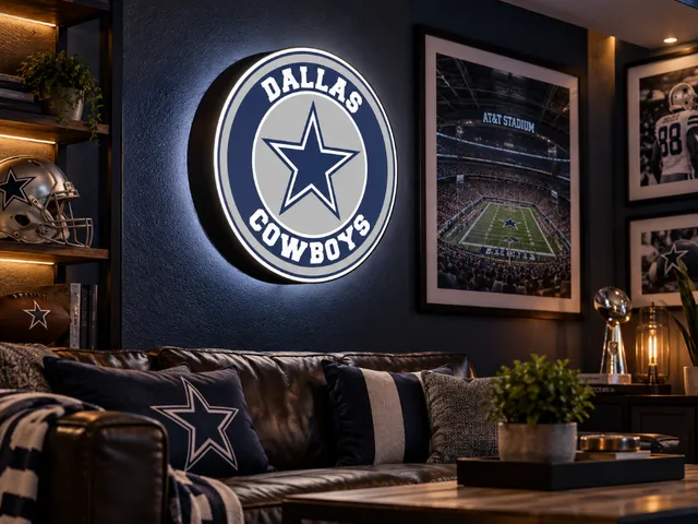 Dallas Cowboys LED Light Box – NFL Football Wall Sign