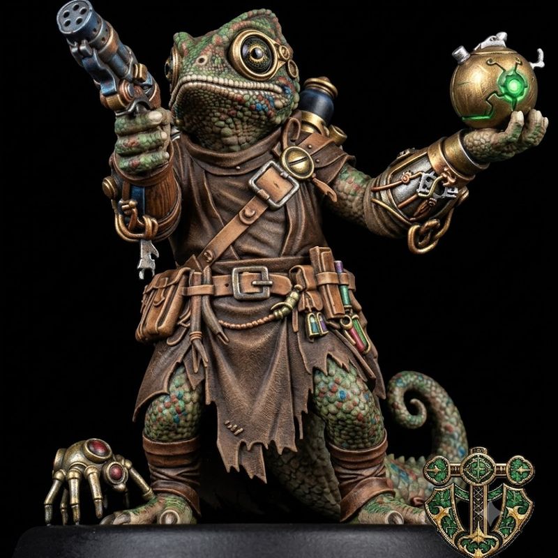 Lizardfolk Artificer by Kamikaze Designs | Download free STL model ...