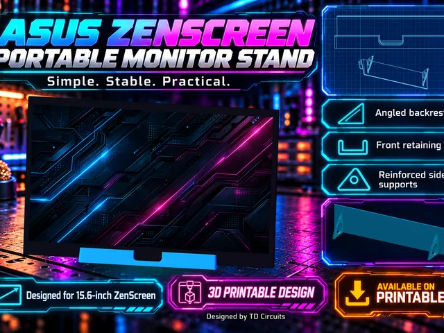 ASUS ZenScreen 15.6" Portable Monitor Stand | Universal Desktop Bracket