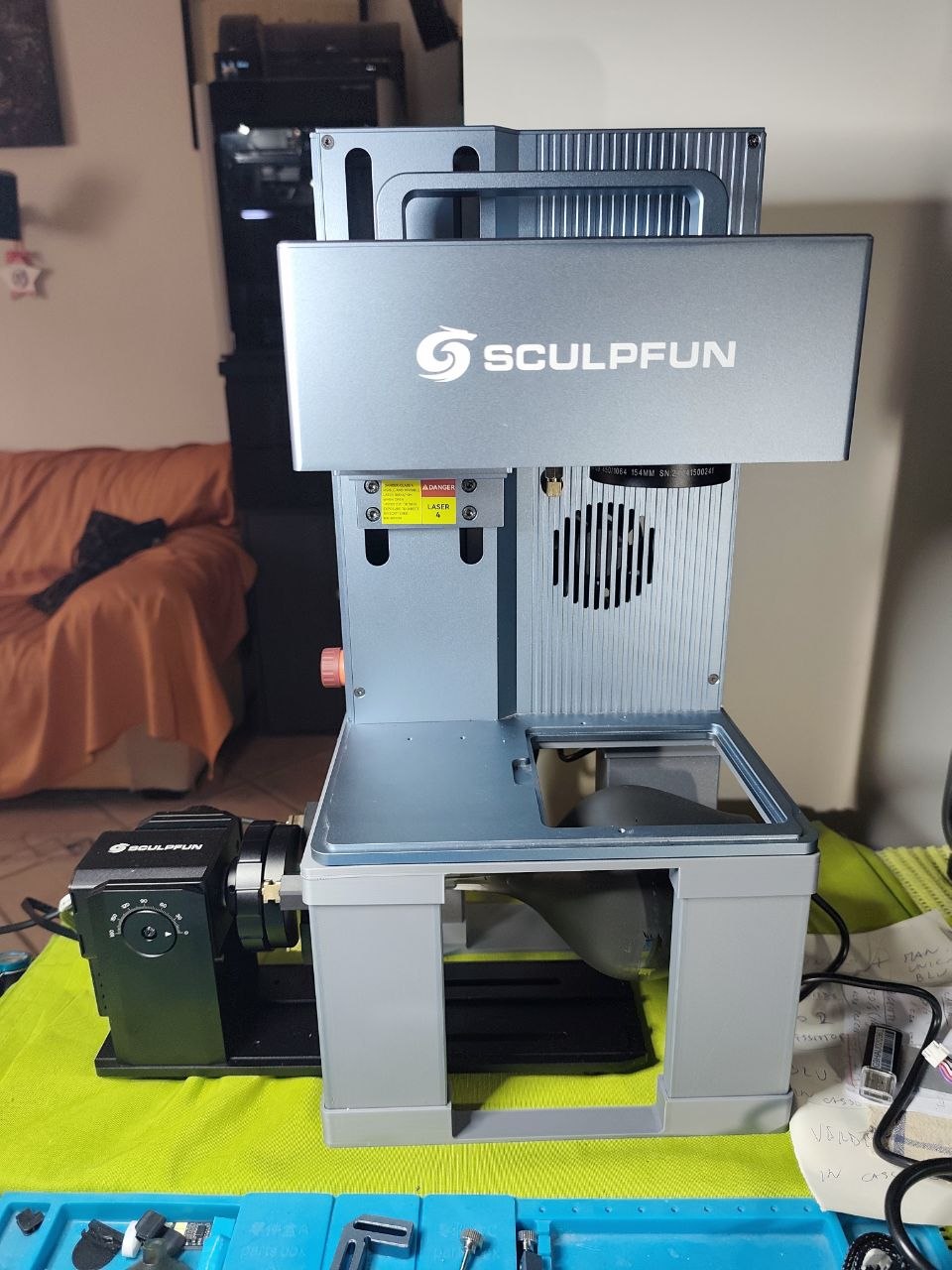 Sculpfun G9 Riser: Engrave Large Tumblers and Cylinders (>65mm)