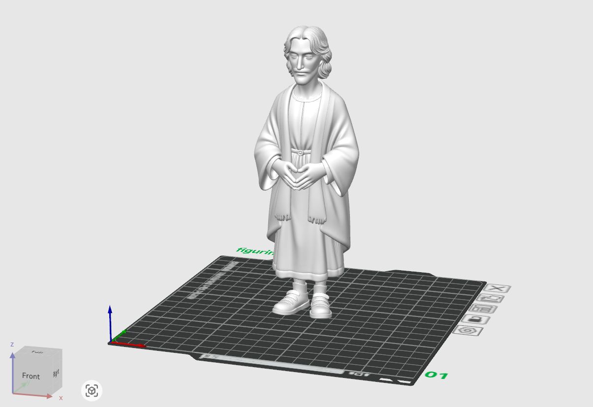 Yeshua / Jesus Figurine / Statuette (FDM Friendly / A1 mini compatible)