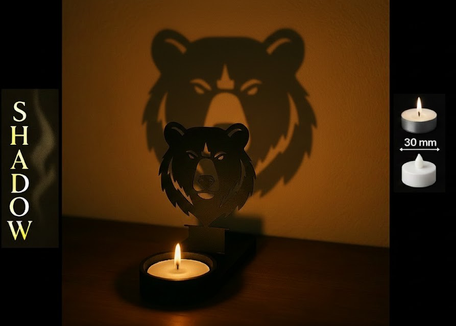 Shadow Art - Black Bear