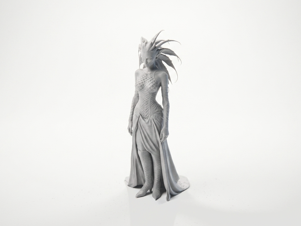 Wild Elf Fantasy Figurine 3D Printable