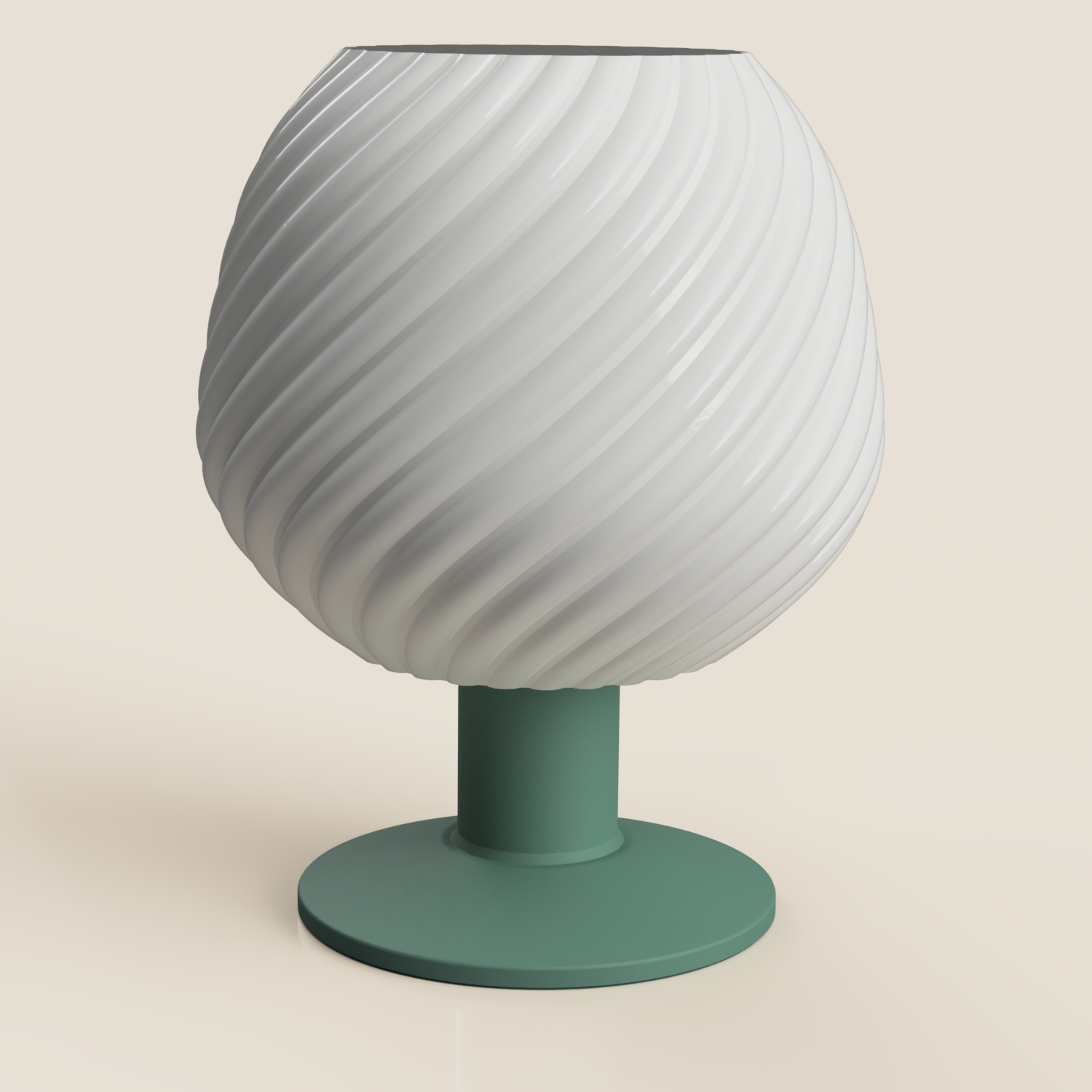 Twisted Ribbed Globe Lamp — miniatura 10