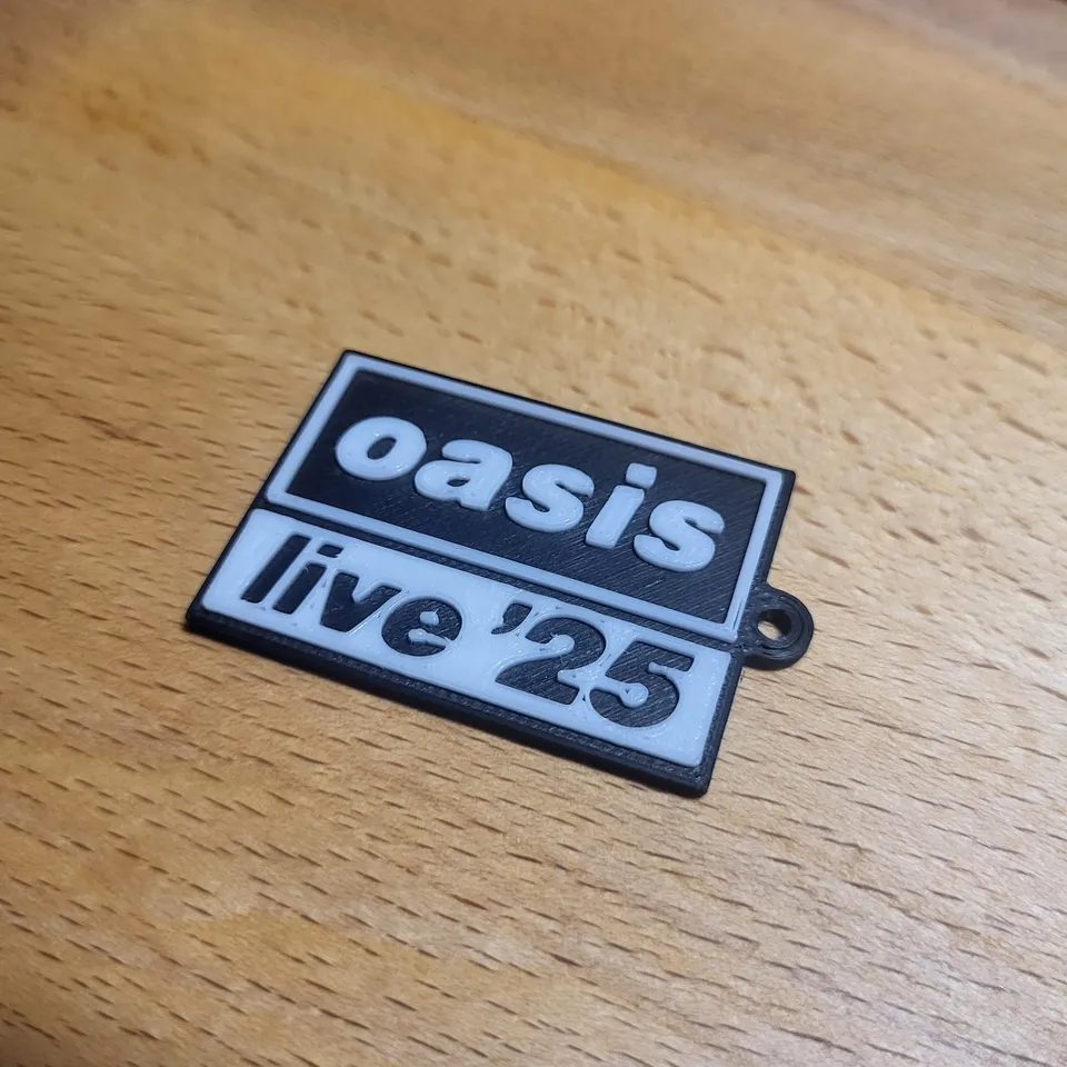 Oasis Live ＇25 keyring by nimrod86 | Download free STL model