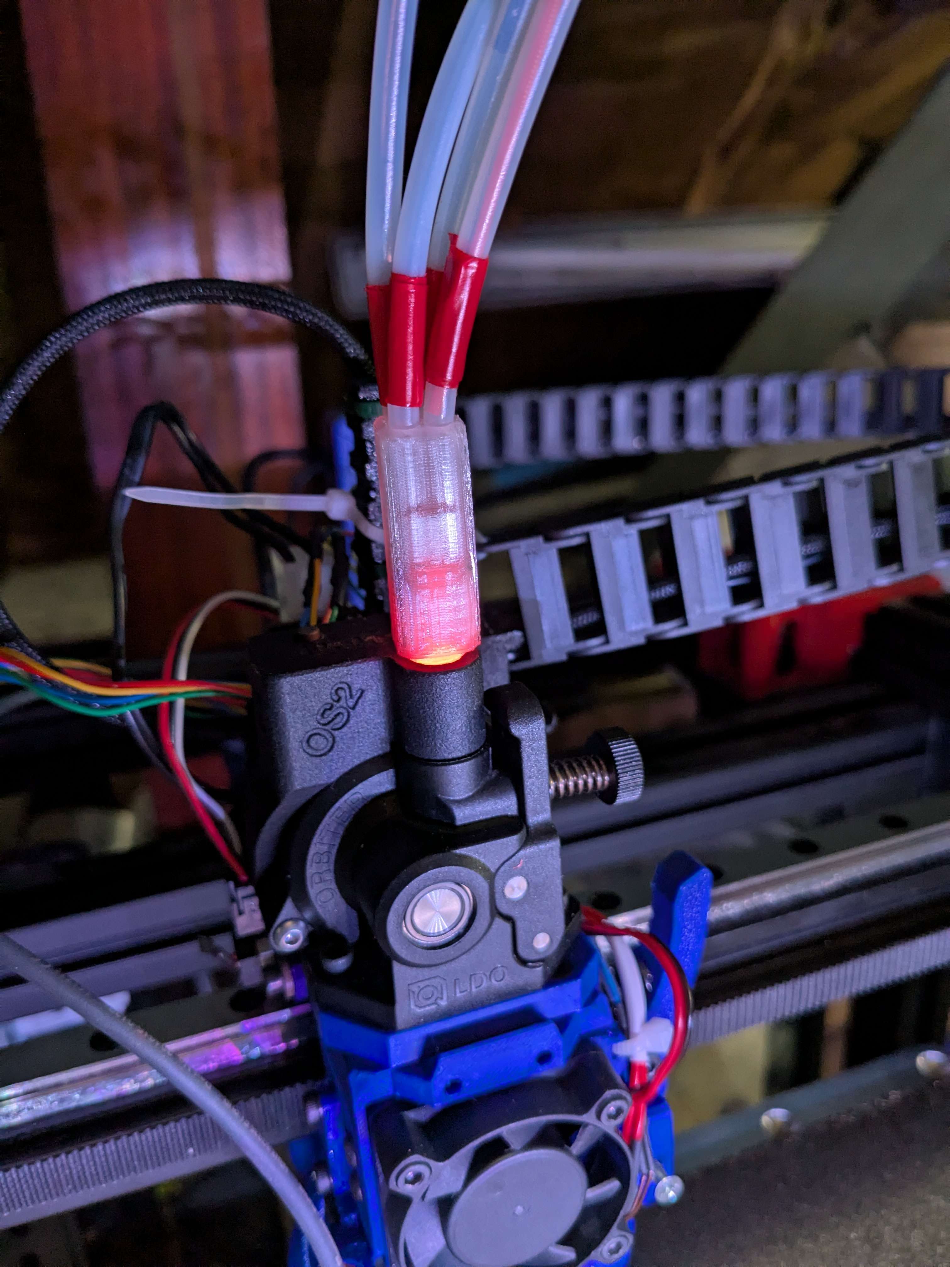 PicoMMU filament hub for Orbiter 2 sensor