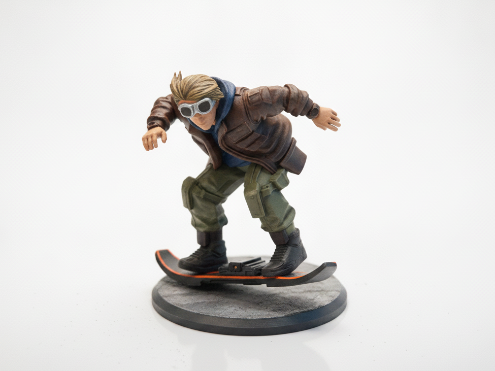 Marty McFly Hoverboard Figurine Movie 3D Printable