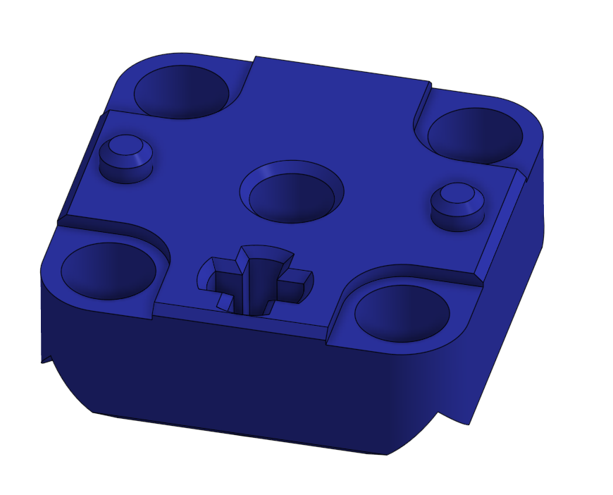 Miniatura 2 do modelo 3D Octabio AI Sensor adapter