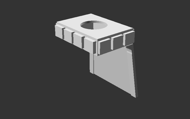 Cylon Belt / Skirt for Minimates 3D model