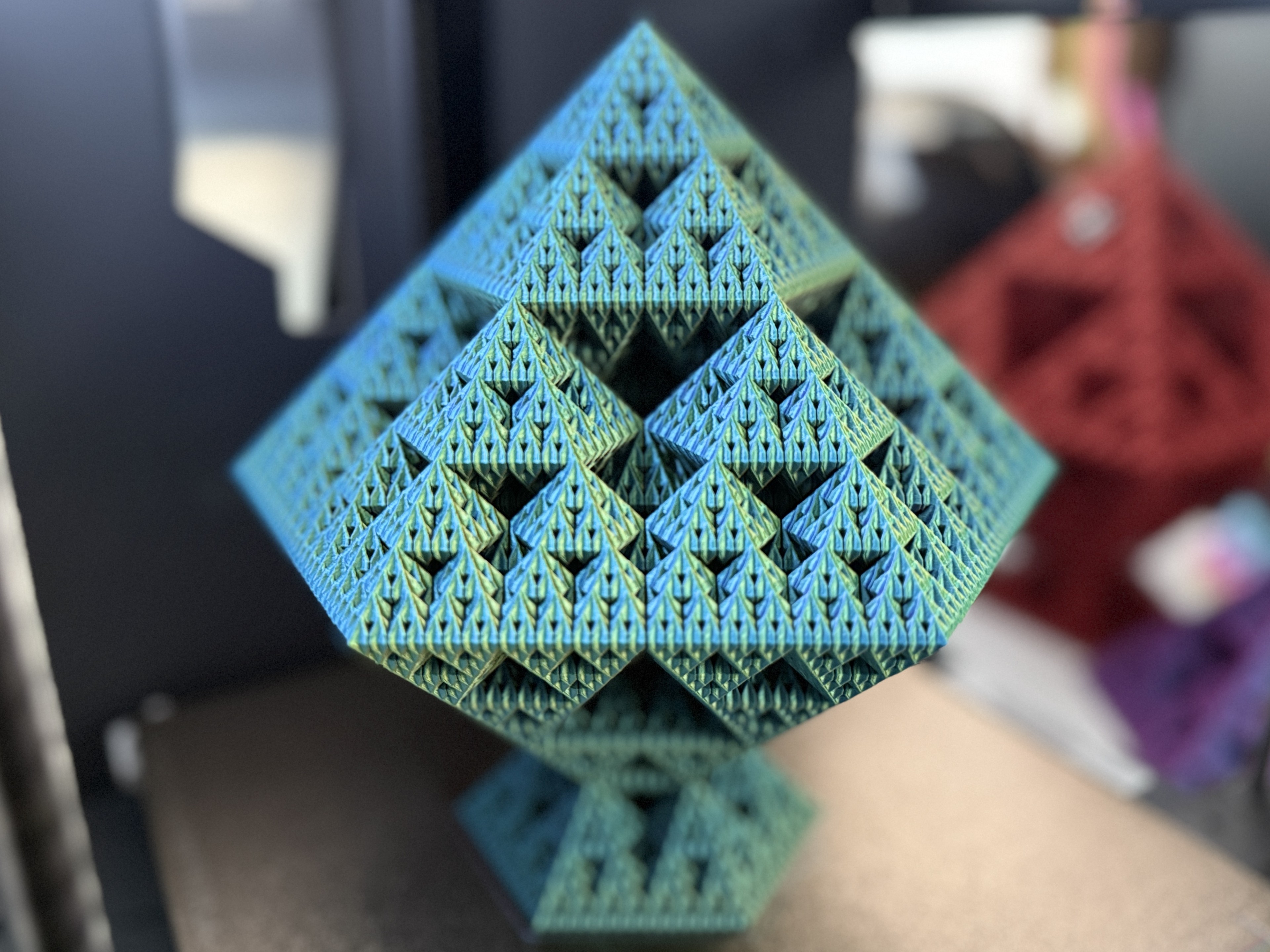 Sierpiński Snowflake Fractal Tower - Level 5 (Vase Mode)