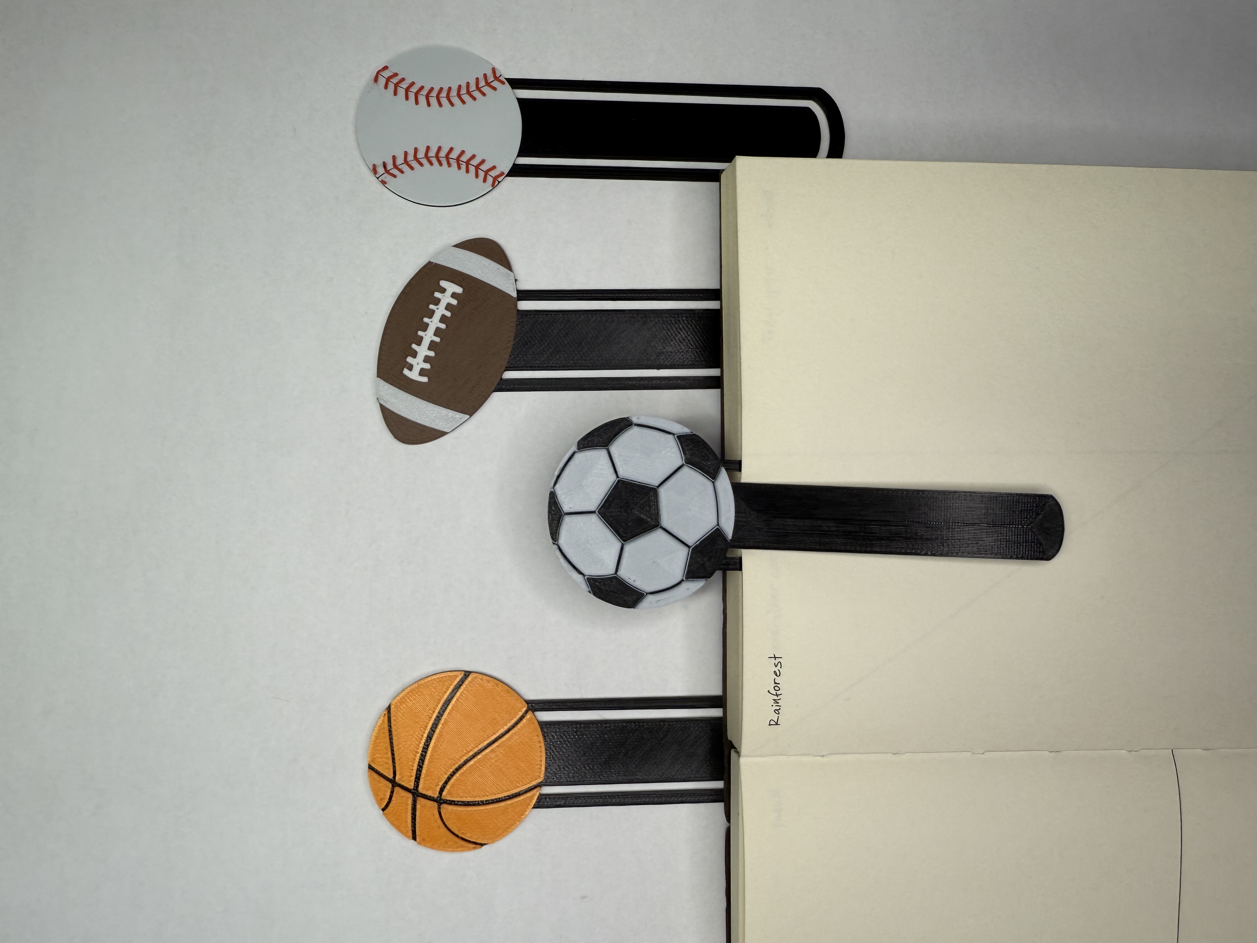 Set of Sports Themed Bookmarks