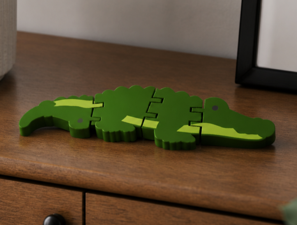 Flexi Krokodil – Bewegliches 3D Druck Spielzeug