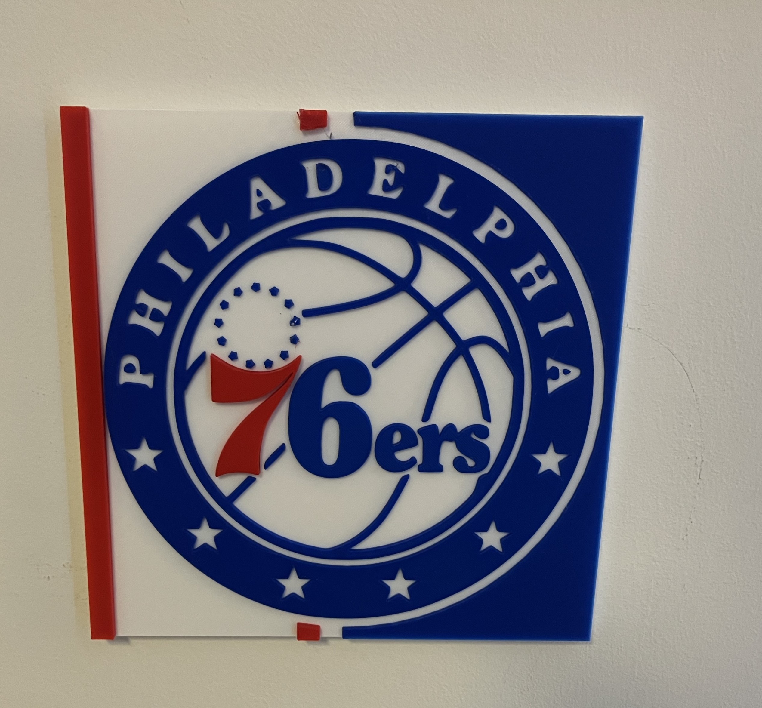 Philadelphia 76ers Wall Art 3D model