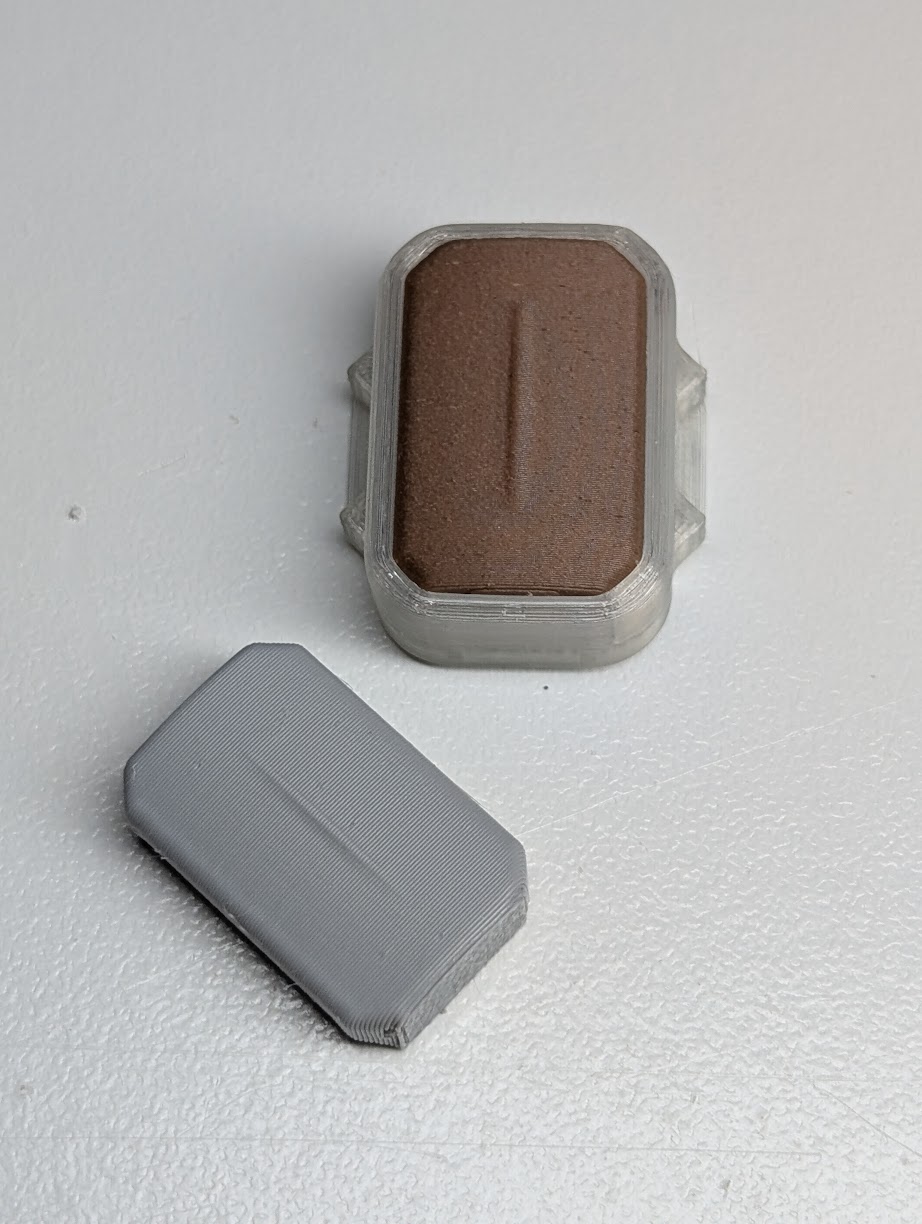 Polybar Fret Chip with homing bump 3D model thumbnail