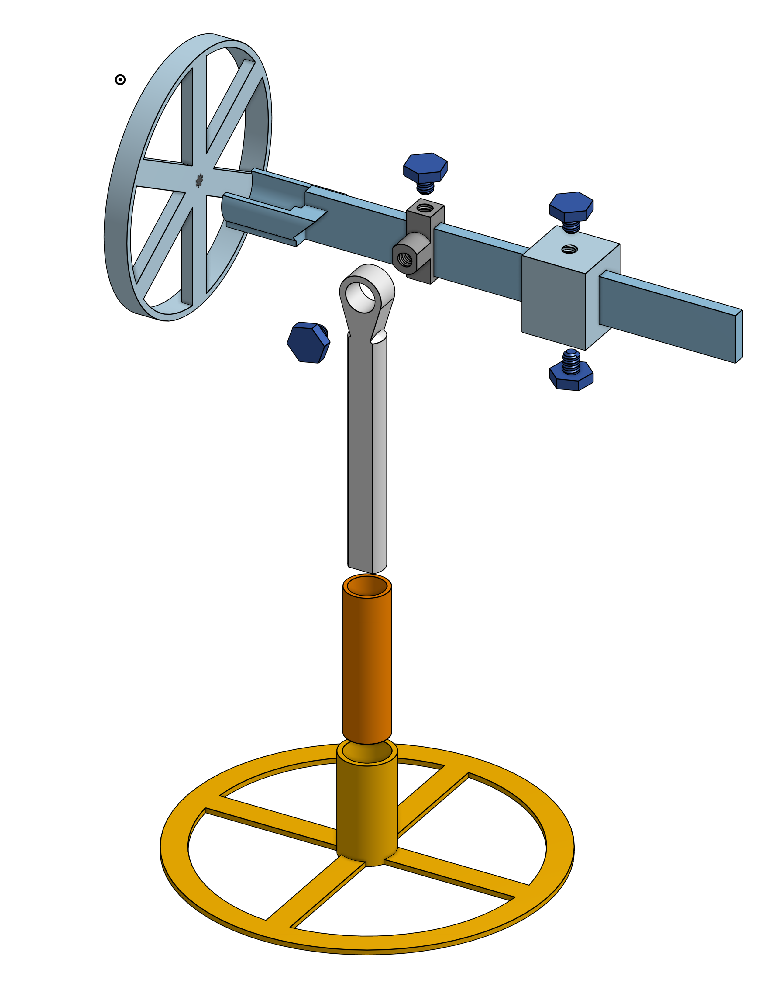 Physics Gyroscope with DC Motor – Demonstrate Precession & Nutation