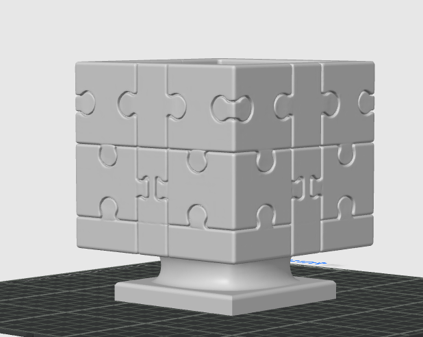 Miniatura 6 do modelo 3D Puzzle Cube Planter