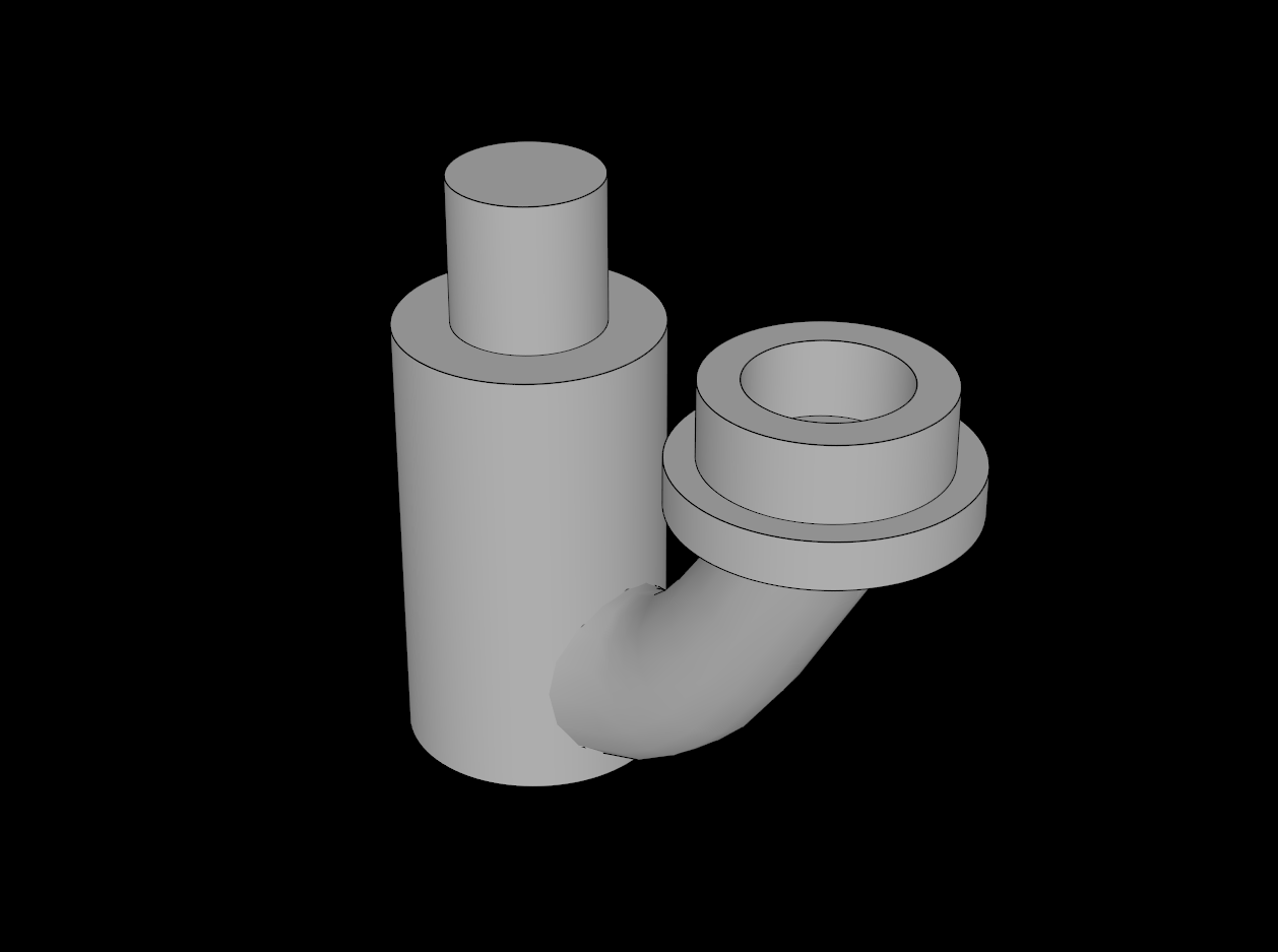 Lego Compatible (1566.dat) Plant with Bar and Off-Shoot with Hollow Stud