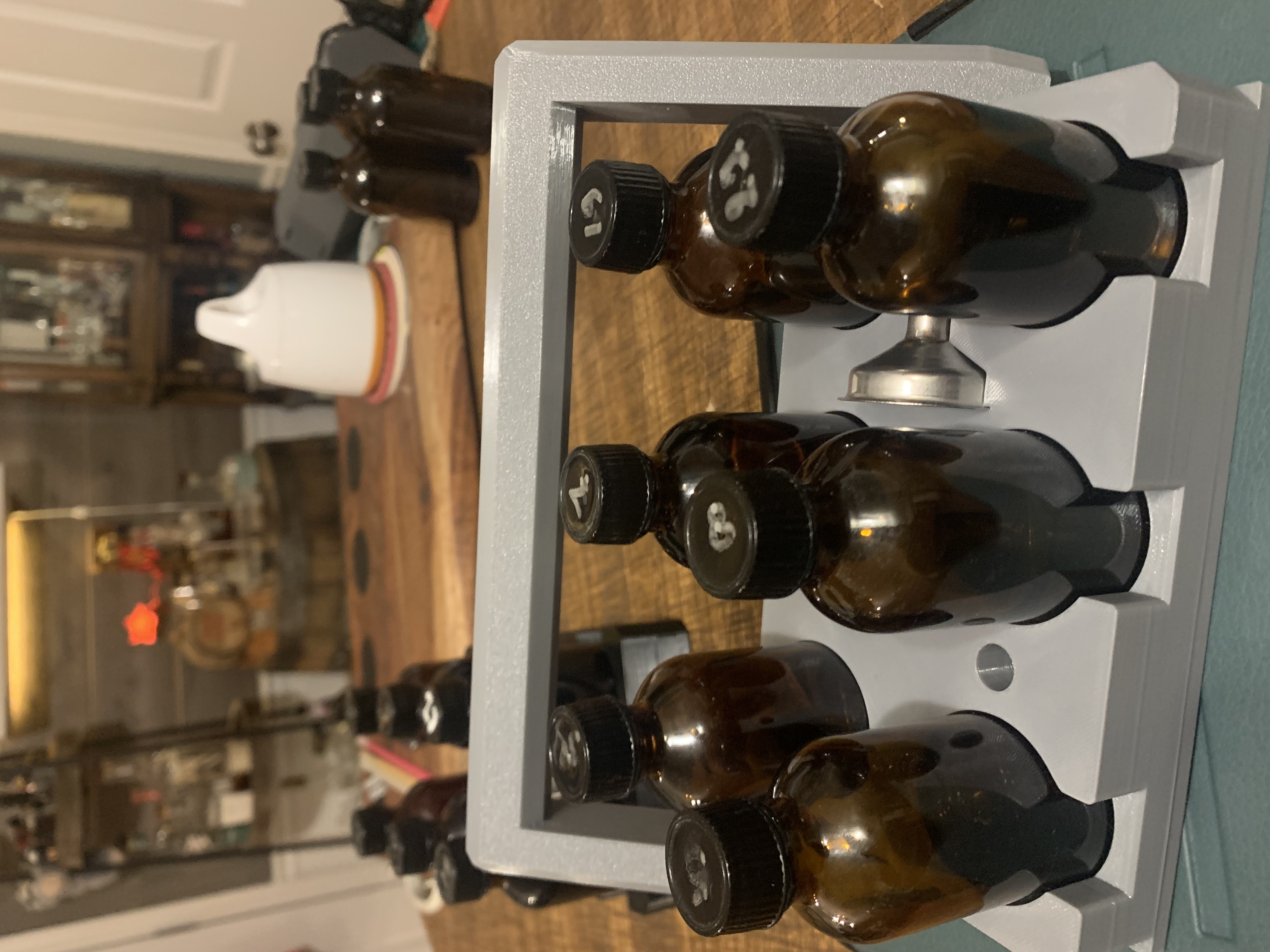 Bourbon Whiskey Sampler Caddy