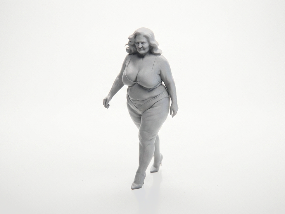 Bikini Grandma Figurine Female Figure 3D Printable