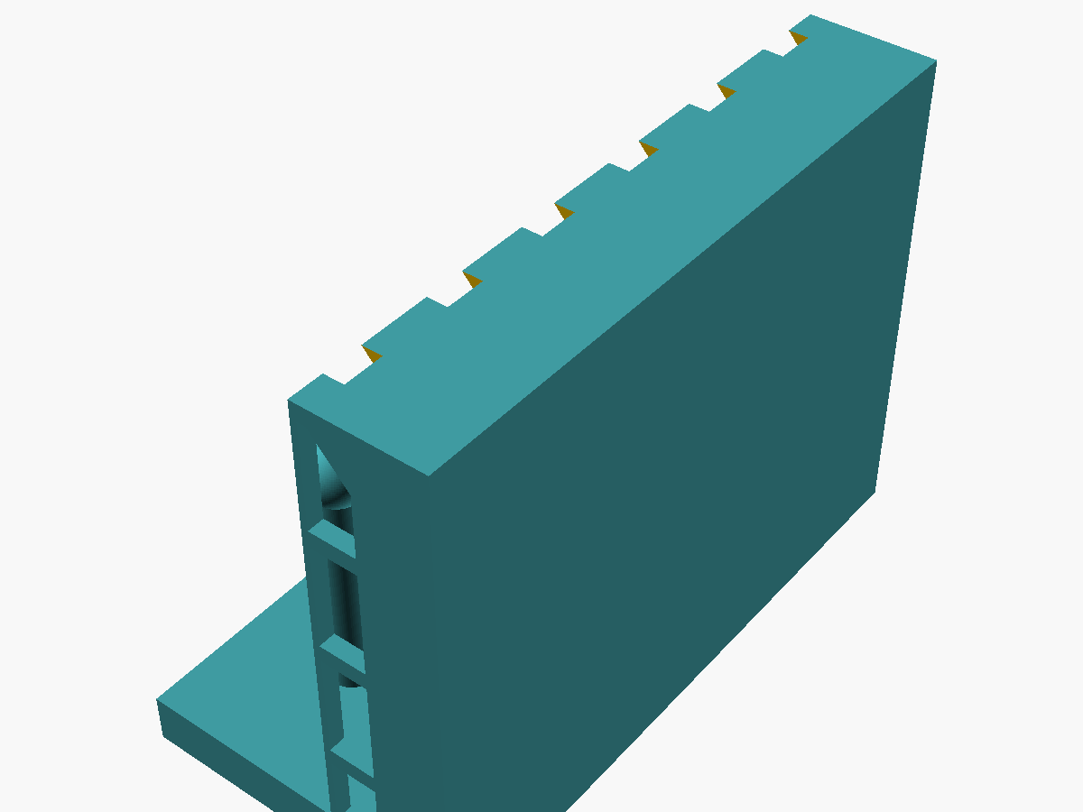 Desk Cable Rack — Pegs or Pole Variant (Parametric)