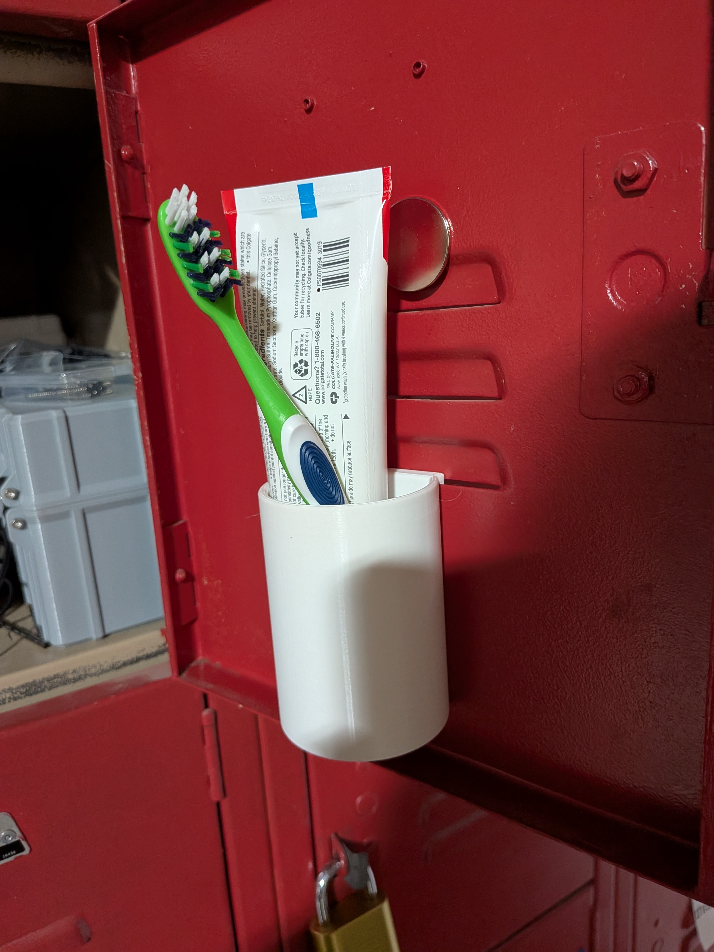 Locker Toothbrush Holder