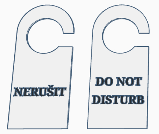 Visačka na dveře 3 (Door Sign 3)