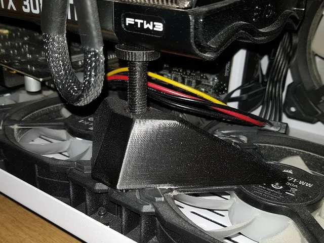 Graphics Card Support to be placed on fans