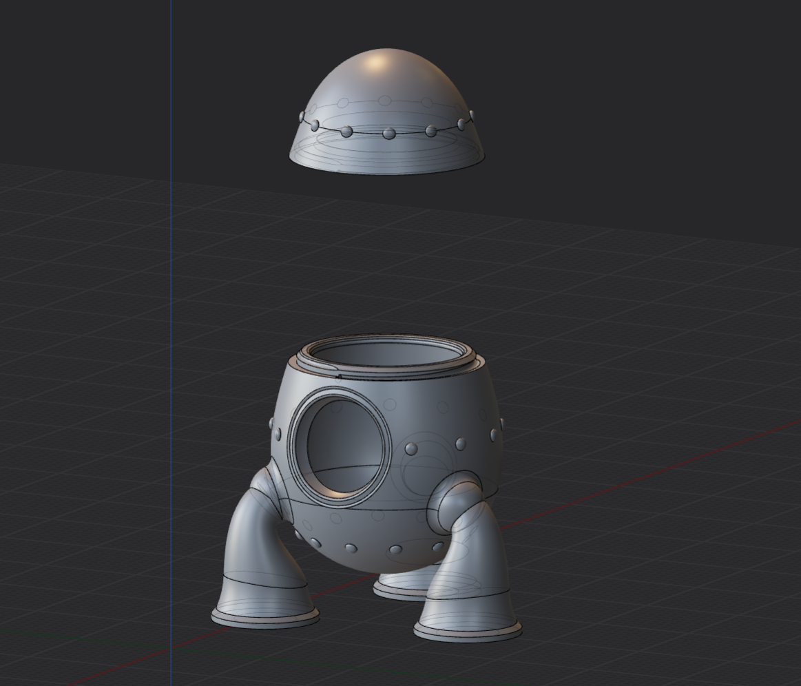 Miniatura 6 do modelo 3D Mini Rocket Egg