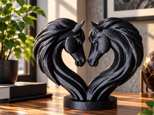 Horse Heart Sculpture