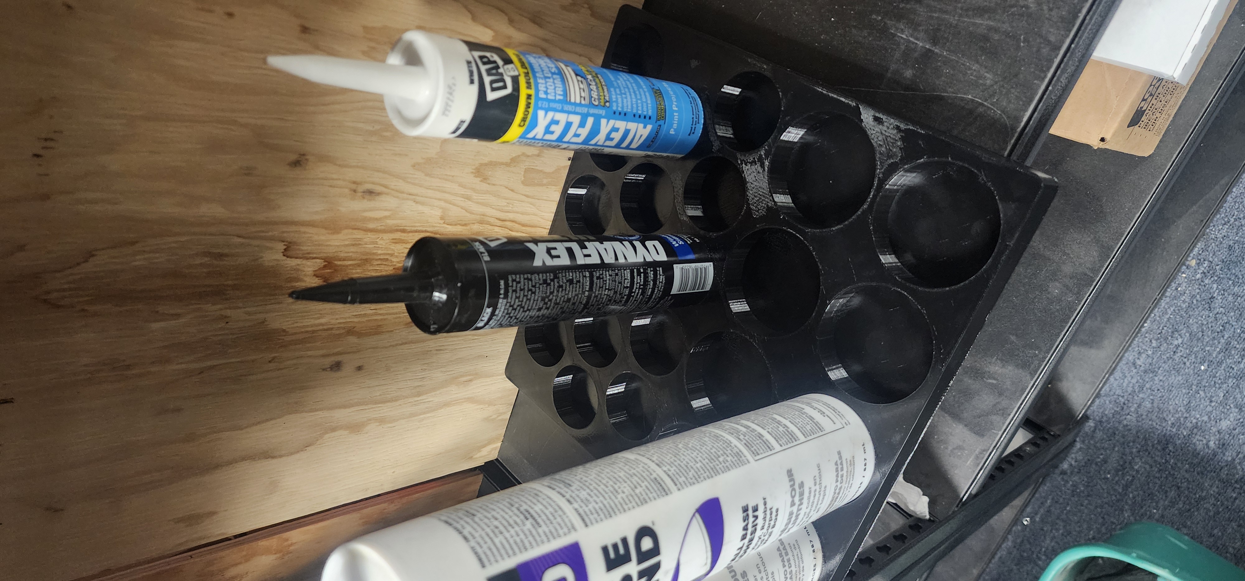 Square Milk Crate Caulking Tube Holder