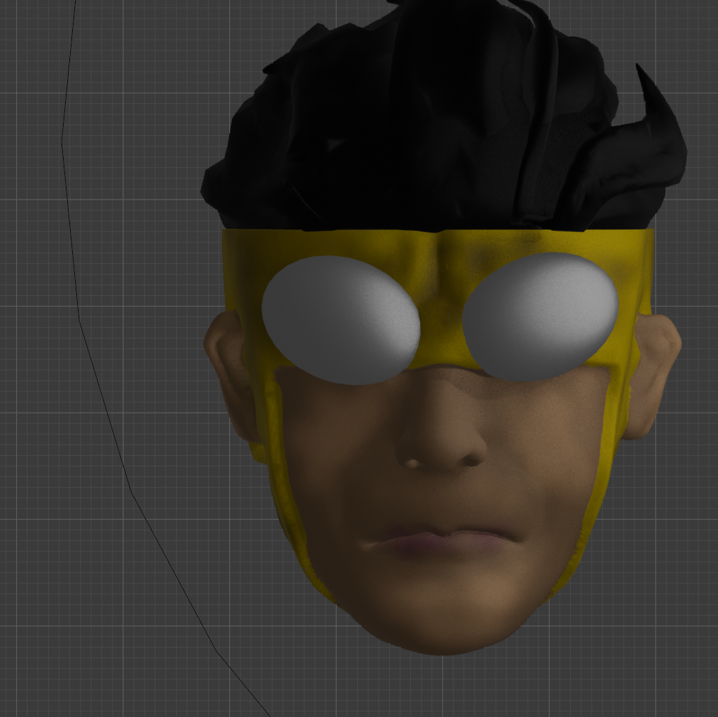 invincible head sculpt for action figure