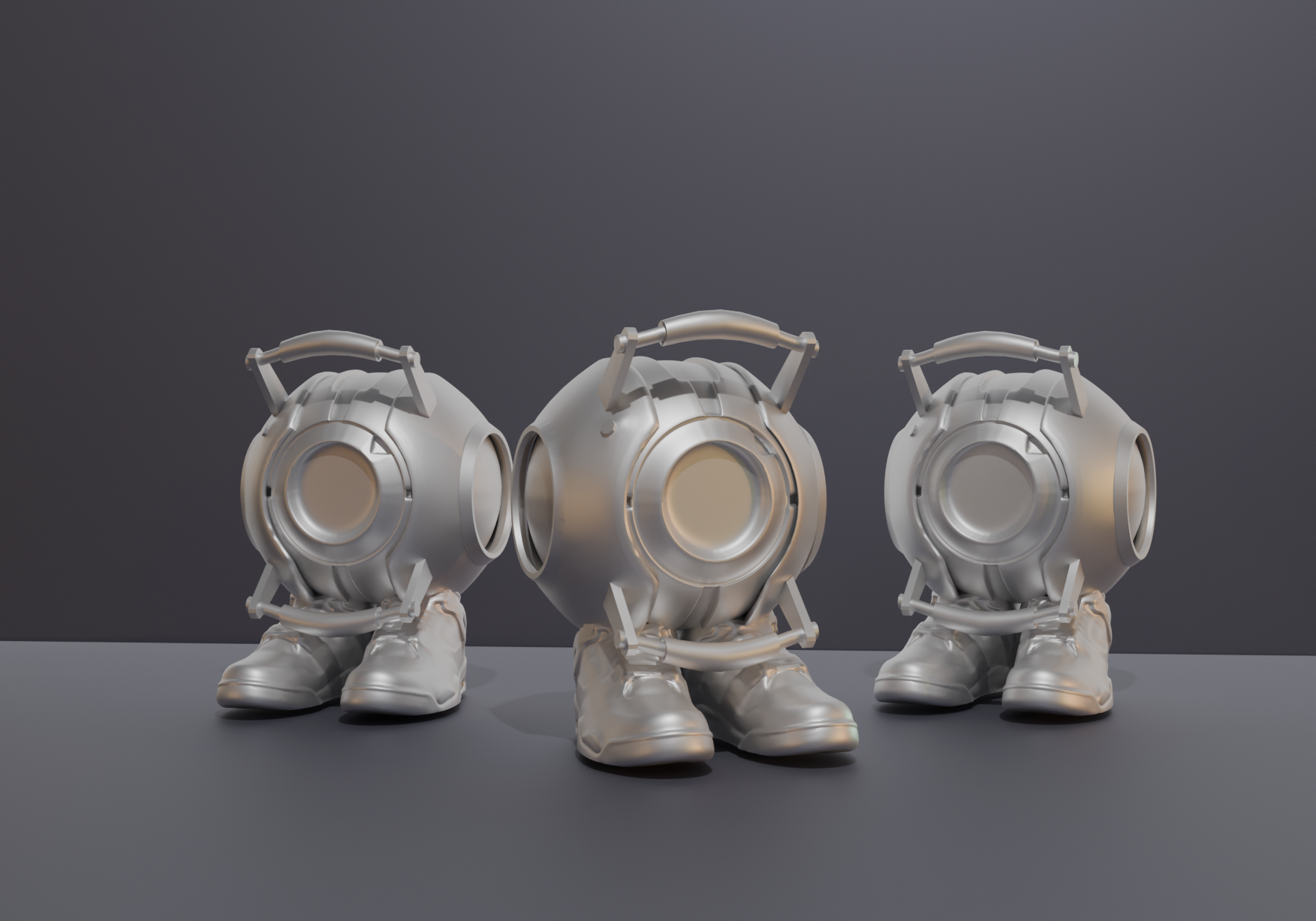Portal 2 Personality Core Wheatley in shoes