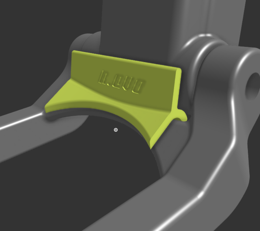 HUSQVARNA MC4 - Mudguard between the rear fork and the engine frame