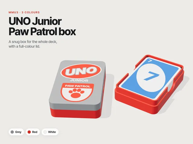 UNO Junior Paw Patrol card box – multicolour lid (MMU3)