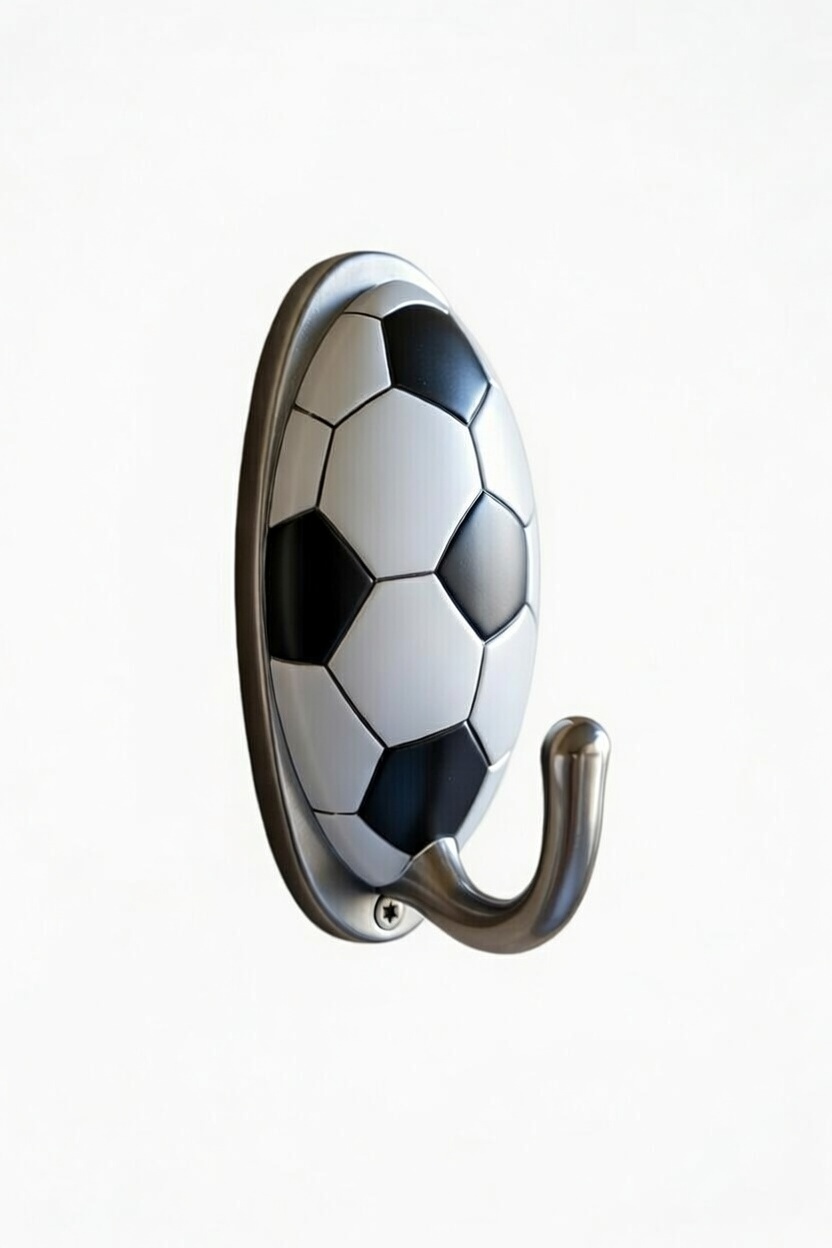 Real Football Ball Towel Hanger