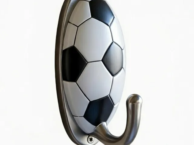Real Football Ball Towel Hanger