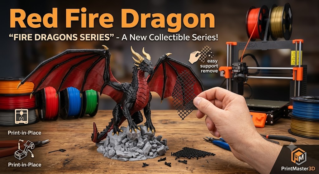 Articulated Fire Dragon – From the "Fire Dragons Series"