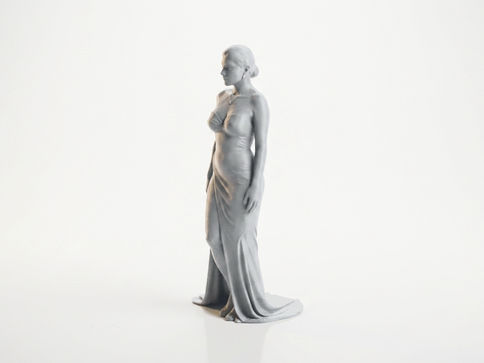 Elegant Lady Figurine Female Figure 3D Printable