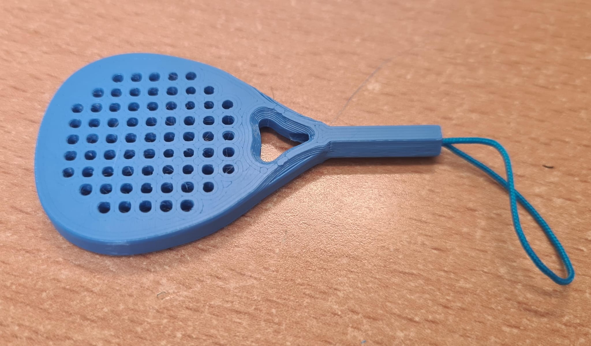 Miniatura 5 do modelo 3D Padel racket keychain