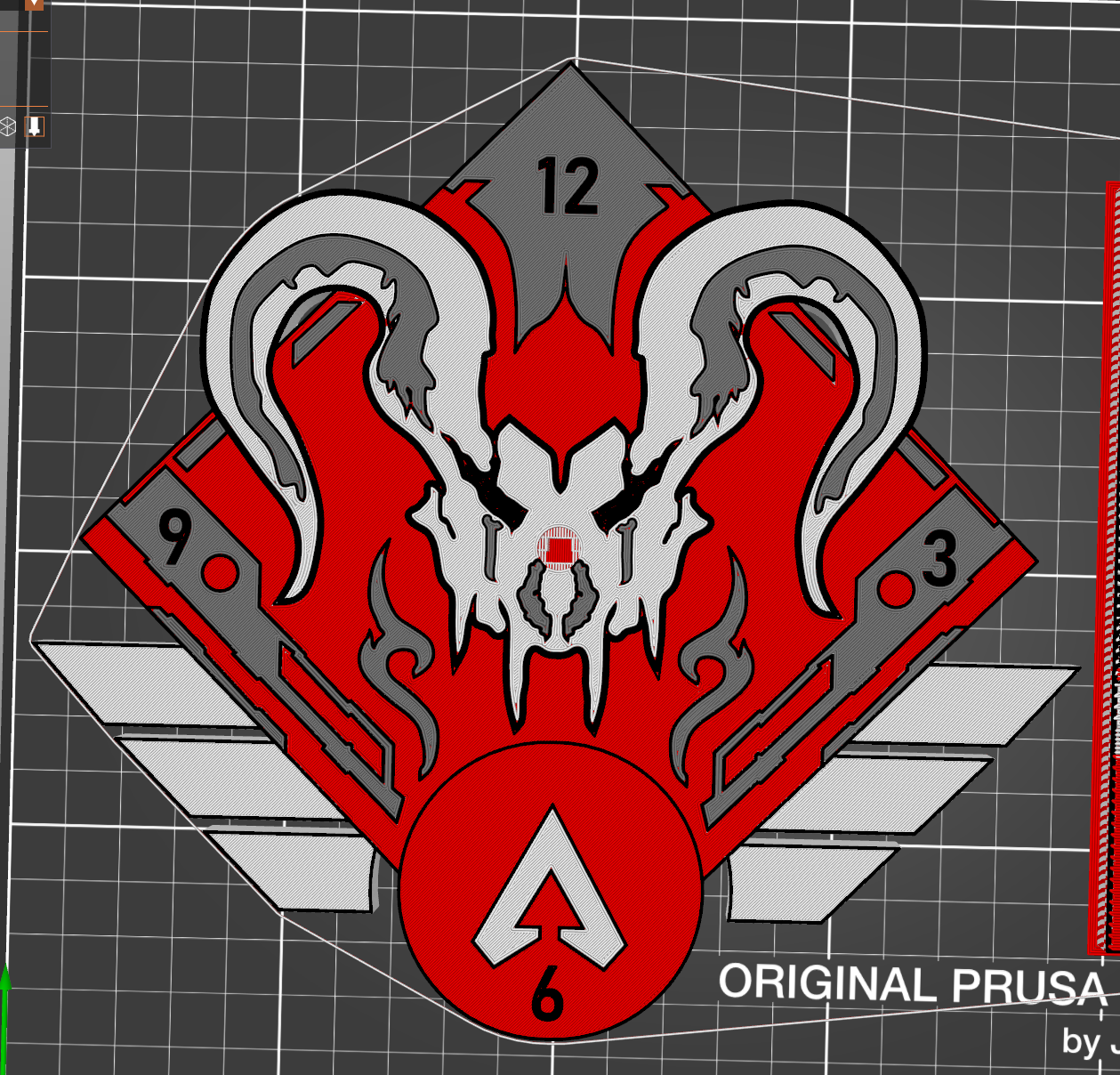 Apex Legends - Apex Predator Clock Face with Clock Mechanism Housing