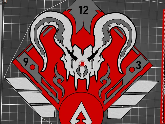 Apex Legends - Apex Predator Clock Face with Clock Mechanism Housing