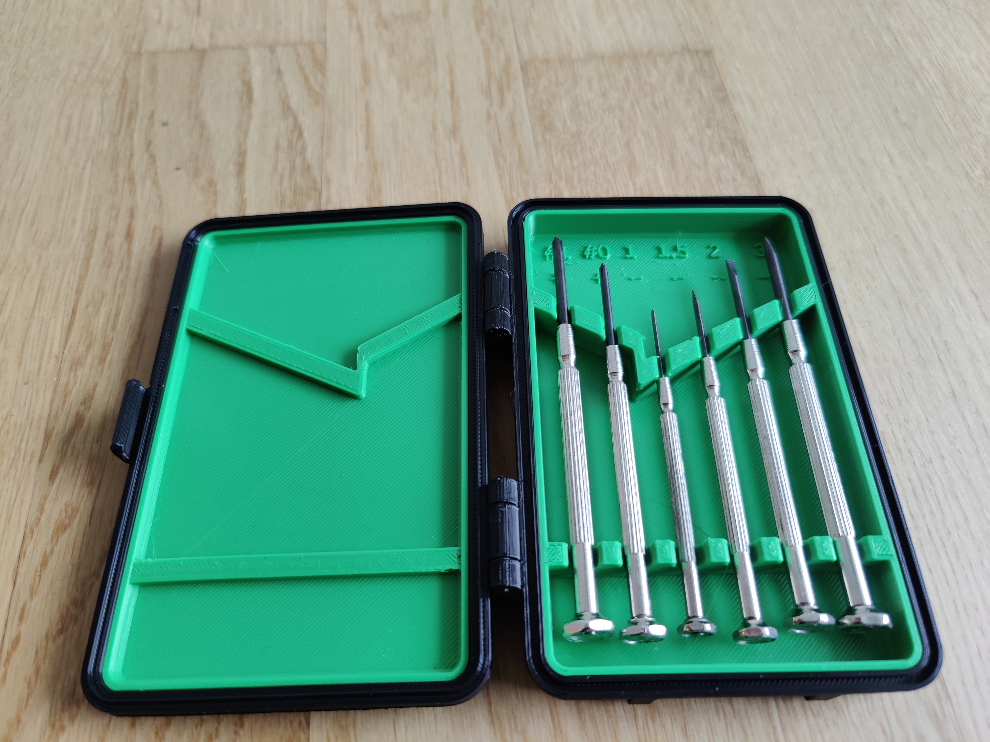Different sizes for the "Redesigned inserts for the Precision Screwdriver Case"
