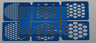Fan Cover Hexagon 140